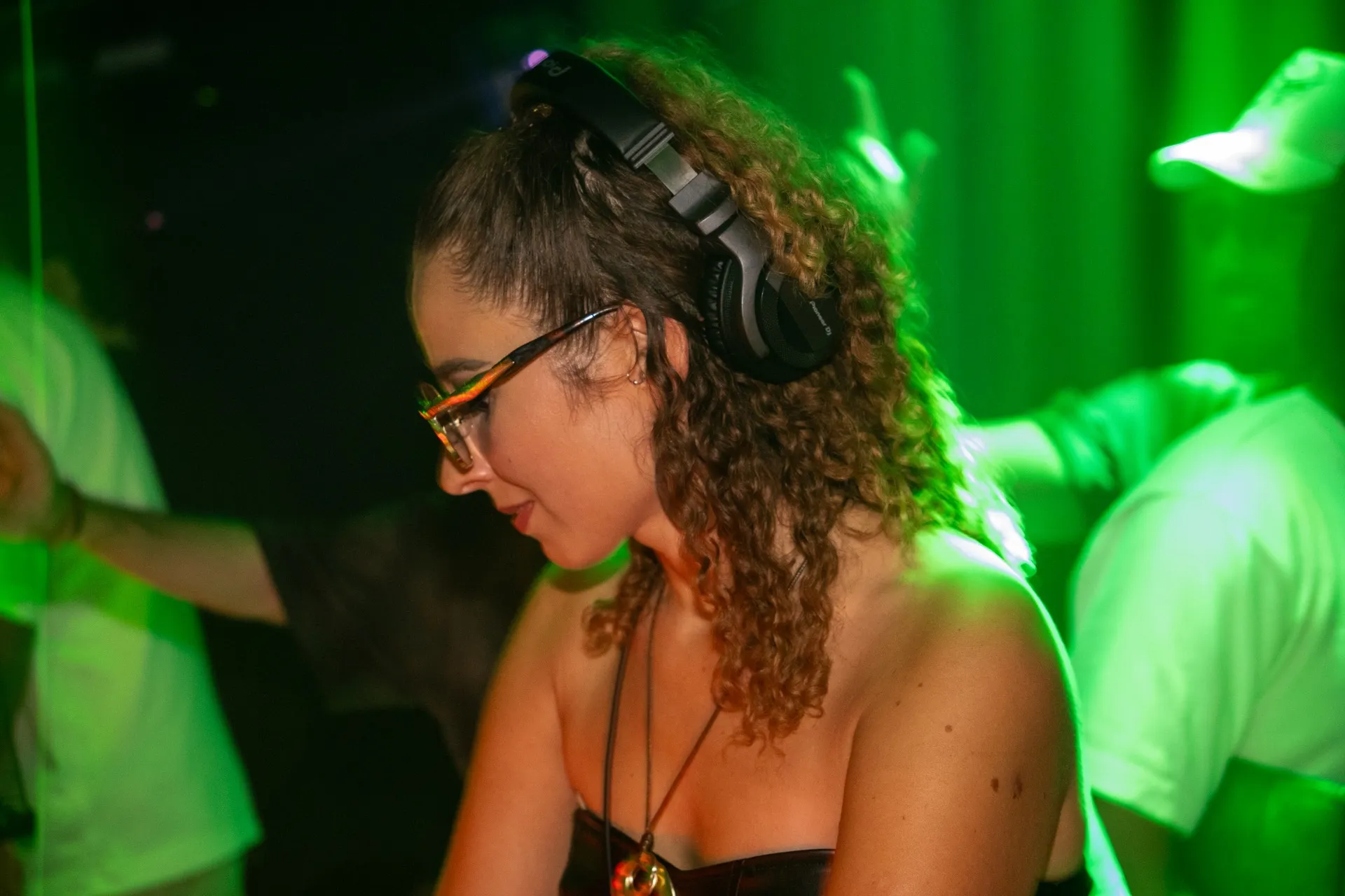 DJ performing